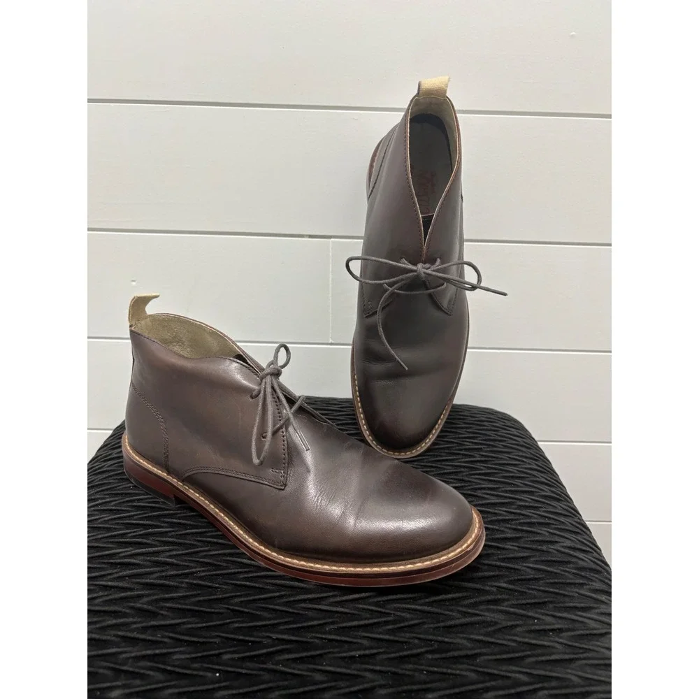 Banana Republic Chukka Boots Dark Brown Lace Up Men's Size 8 Ankle Casual
